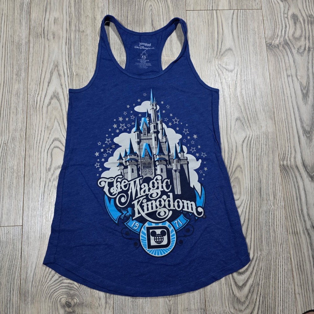 Disney The Magic Kingdom Racerback Tank Blue - XS
